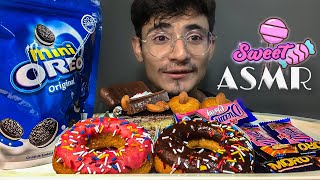 ASMR MUKBANG  Eating OREO Chocolate Bar Donuts Eating Cupcakes Eating Chocolates Video [upl. by Daley]