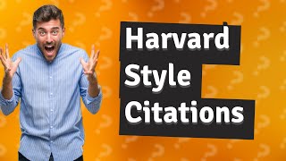 How do you cite Harvard style guide [upl. by Arch]