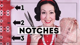 NOTCHES  3 ways to mark notches on sewing patterns beginner to advanced and what to use them for [upl. by Ani953]