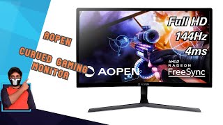 AOPEN 24HC1QR Curved Gaming Monitor  Best Budget Gaming Monitor For Rs 12999Telugu  Video4 [upl. by Letitia]