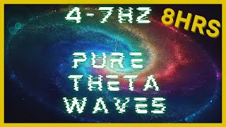 47hz PURE Theta Waves  432hz Base Frequency  Binaural Beats  CIA Hemi Sync  Astral Projection [upl. by Audrie]