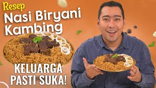 Resep Nasi Biryani Kambing Hidangan Spesial Keluarga Pasti Suka  Cooking With The Spice Guy [upl. by Pallua46]