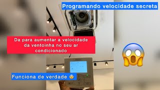 Como aumentar a velocidade da turbina no ar condicionado Daikin VRV 4 [upl. by Anilec]