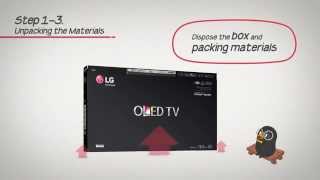 2015 LG TV Manual LG TV Unboxing  OLED TV [upl. by Anayek]