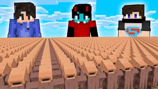 Best of SAVING 10000 VILLAGERS in Minecraft [upl. by Ednutey]