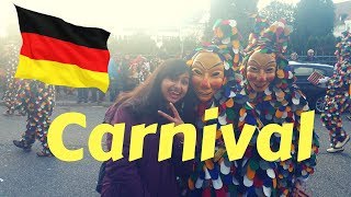 First time at Carnival Parade in Germany  2018 Gengenbach Black Forest  travel video [upl. by Kaasi]