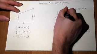 Trapezium Rule for estimating areas  AS and Alevel Maths [upl. by Naryb]