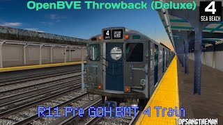 OpenBVE Throwback Deluxe  R11 Pre GOH BMT 4 Train [upl. by Swihart]