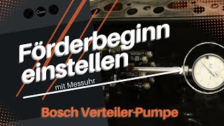 Förderbeginn einstellen am Cummins  Bosch VE Pumpe  Case Maxxum 5150 [upl. by Molohs]