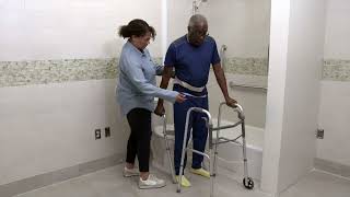 VA Caregiver Support – Safe Transfer Safety Videos  Toilet Transfer [upl. by Larrej]