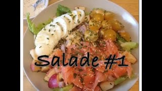 Idée salade 1  Scarole lentilles et saumon fumé [upl. by Roseann]