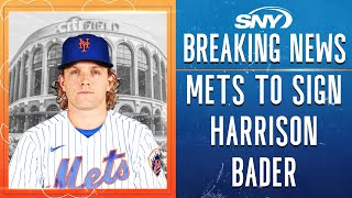 New York Mets to sign Harrison Bader to a 1year deal MLB Insider reacts  SNY [upl. by Hurwit]