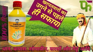 pendimethalin के बारे में संपूर्ण जानकारी  pendimethalin herbicide  Sri ram [upl. by Robbins]