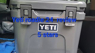 My Yeti roadie 24 hard cooler review 5 stars [upl. by Wilfred]