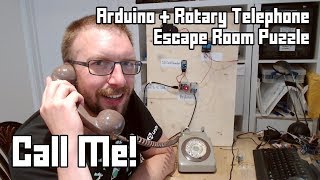 Call Me Rotary Telephone  Arduino Escape Room Puzzle [upl. by Adnowal]