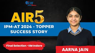 IPMAT 2024 AIR 5  Aarna Jain  Final Selection at IIM Indore  Best IPMAT Coaching in Indore [upl. by Mharg54]