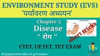 Environment studies Ch2 Disease short tricksपर्यावरण अध्ययन CTET AND TET EXAM NCERT based [upl. by Airednaxela]