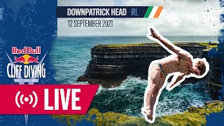 REPLAY  Downpatrick Head IRL  Red Bull Cliff Diving World Series 2021 [upl. by Ahsal887]