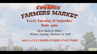 COWTOWN Farmers Market Food Places [upl. by Patnode]