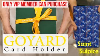 Very Unique Card Holder From GOYARD  Saint Sulpice 88Reviews [upl. by Lexi]