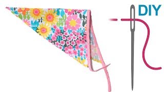 Kopftuch nähen für Anfänger – DIY Kopftuch  Bandana quotMARLAquot [upl. by Dowd938]