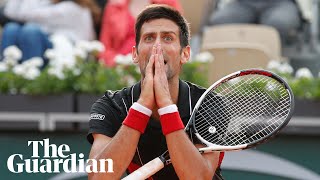 Novak Djokovics tense press conference after shock French Open defeat [upl. by Melinda]