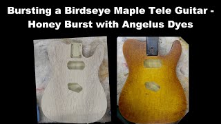 DIY Birdseye Maple Honey Burst with Angelus Leather Dyes [upl. by Sedruol]