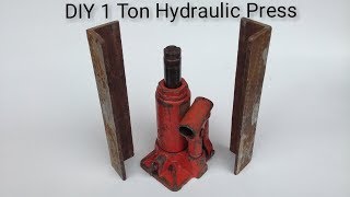 DIY 1 Ton Hydraulic Press [upl. by Tarsus]