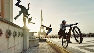 Bike Vs Parkour Jumping from the Highest Roofs in London to Paris In 8K [upl. by Miof Mela]