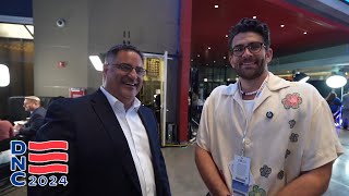 HasanAbi Chats with Cenk at the DNC [upl. by Gean]