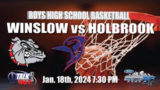 WINSLOW vs HOLBROOK High School Boys Basketball Full Game [upl. by Devland]