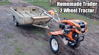 Two Wheel Tractor Homemade Trailer Motocultivator Ruris 913 Acc 13 HP [upl. by Vel848]