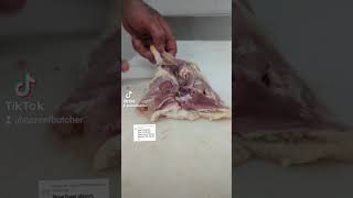 How to debone chicken legs butcher chicken howto knifeskills [upl. by Aicnom]