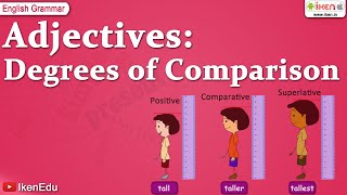 Adjectives Degrees of Comparison  English Grammar  iken  ikenedu  ikenApp [upl. by Caz81]