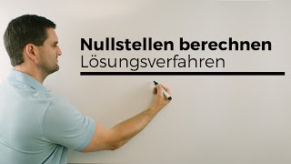 Nullstellen berechnen Lösungsverfahren Übersicht  Mathe by Daniel Jung [upl. by Seumas]