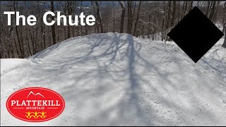 Skiing The Chute at Plattekill Mountain NY Mar 4th 2023 [upl. by Burgener]