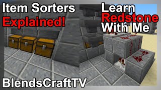 Item Sorters Explained  Learn Redstone With Me  Minecraft Java 1152 [upl. by Lorrin396]