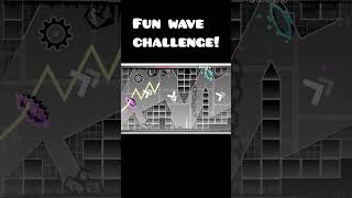 Fun Satisfying GD Geometry Dash Wave Challenge geometrydash gd gdlevels [upl. by Christiansen985]