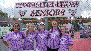 Girls Varsity Tennis Baldwinsville VS West Genesee 9232022 Seniors Night [upl. by Etteroma]