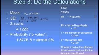 AP Statistics Chapter 20  Hypotheses Testing in Sample Proportions [upl. by Lanna80]