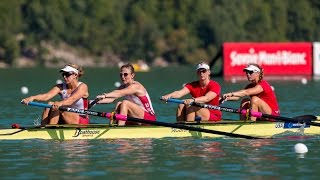 2015 Rowing World Championships  Training Video Fours and Quads [upl. by Ahscrop]