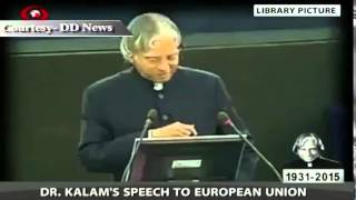 Memories Dr APJ Abdul Kalams speech at European Union [upl. by Chelsae341]