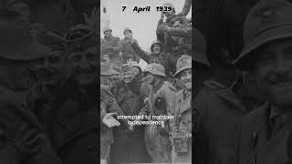 April 7 1939 Italian invasion of Albania invasion streetart war albania [upl. by Eisned]