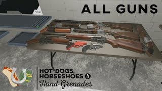 All Guns  Break Action Shotguns Hot Dogs Horseshoes and Hand Grenades Gameplay  HTC VIVE  VR [upl. by Olyhs310]