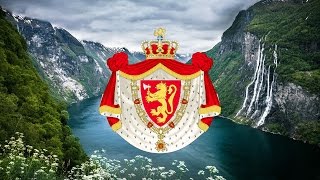 Kingdom of Norway 1941 Patriotic Song quotNorge i rødt hvitt og blåttquot [upl. by Einnaffit]