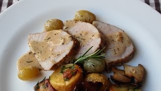 Pork Recipe Fail  How Not to Make Roast Pork Loin with Rosemary amp Grapes [upl. by Maressa]