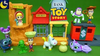 Toy Story 3 Toys Mini Playset Surprise Blind Bags Woody and Buzz Andys Room Adventure Bo Peep Toys [upl. by Cormick573]