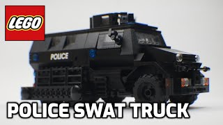 LEGO Police Swat Truck MRAP Custom Moc [upl. by Yehs]