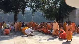 Sadhu Bhandara at Swami Dayananda Ashram in Rishikesh India [upl. by Akiraa]