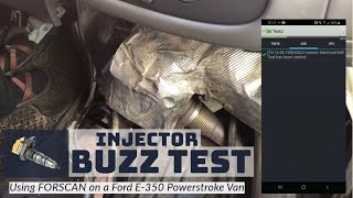 How to Buzz Test 73 Powerstroke Fuel Injectors using FORSCAN [upl. by Allen121]